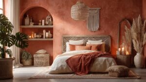 complete luxury boho bedroom decor 2026 terracotta rattan macrame