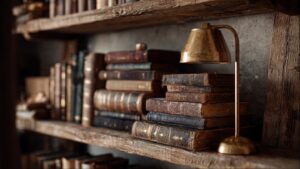 dark academia bedroom vintage bookshelf library aesthetic