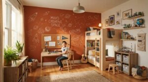 painted growth zone height chart boys bedroom